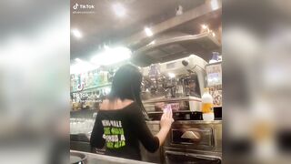 barbymora05 italian TikTok thot shiny spandex ass
