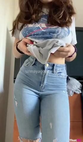 Mayagonewild dropping big natural breast
