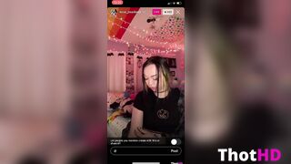 local_deadbeat showing her titty on Instagram live