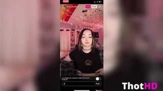 local_deadbeat showing her titty on Instagram live