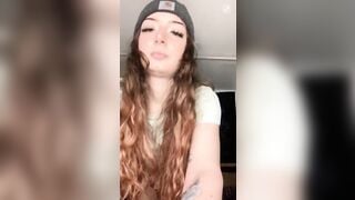 Shawna Kaitlyn live on Instagram spreading her pussy
