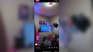 sav6ixx Instagram live flashing her tits