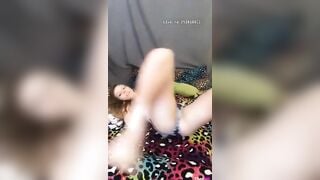 Liveme teen slut flashing tits and pussy