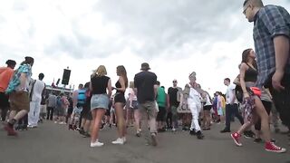 Festival thots upskirt and shorts ass