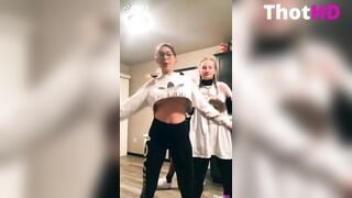 Rileysesthetics flashing nude boobs on TikTok