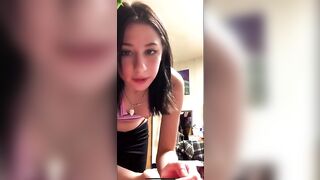 Braless teen oops tits falling out webcam