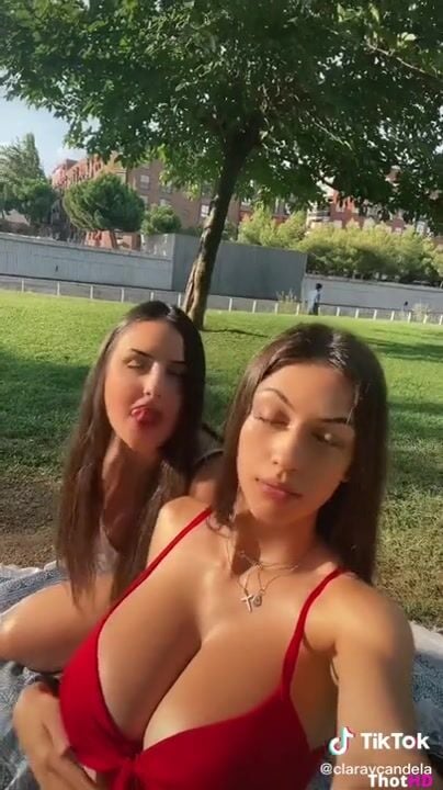 claraycandela massive titty red bikini