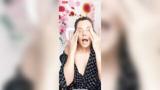 Accidentally flashing big boobs Instagram