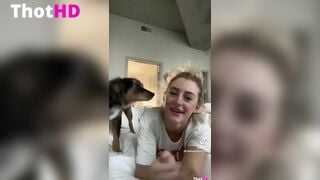 Abbagailpeachesss doggy style thong butt TikTok