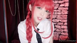 KittyxKum Makima Chainsaw Man Cosplay Squirting ONLYFANS