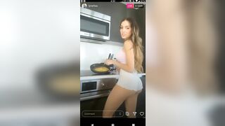 Lyna Perez Insta Live Stream Cooking