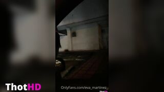 Eva Martinez Leaked of Outdoor Striptease Nude Running In Street