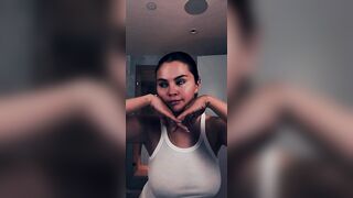 Selena Gomez Big Tits Braless See Thru Video