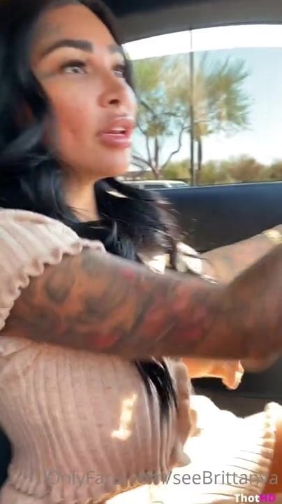 Brittanya Razavi Flashing & Fingering In Car OF