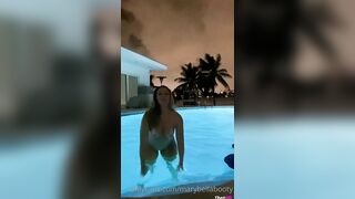 Mary Bellavita Nude In Outdoor Pool OF