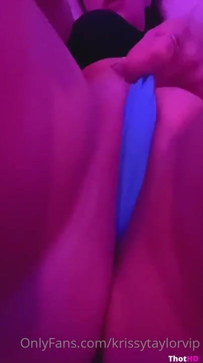 Krissy Taylor Cunt Blue thong ONLY FANS