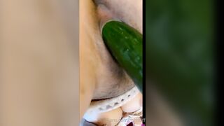 Tiff08 Cucumber Masturbation of