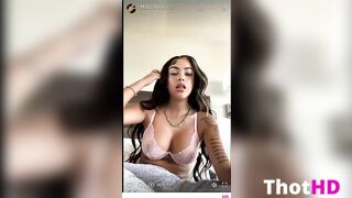 Malu Trevejo Live See Thru bra ONLY FANS
