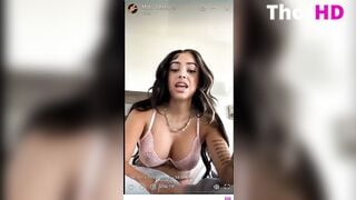 Malu Trevejo Live See Thru bra ONLY FANS