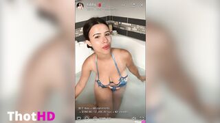 Strawberry tabby ONLY FANS bath tub stream