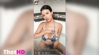Strawberry tabby ONLY FANS bath tub stream