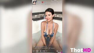 Strawberry tabby ONLY FANS Tub Bikini