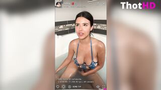 Strawberry tabby ONLY FANS Tub Bikini