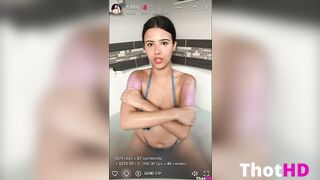 Strawberry tabby ONLY FANS Tub Bikini