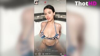 Strawberry tabby ONLY FANS Tub Bikini