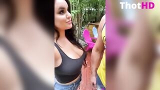 Alexas Morgan & Francety Leaked onlyfans beach threesome Sex