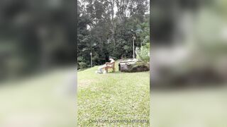 Mikaela Testa Outdoor Bj In rain ONLY FANS