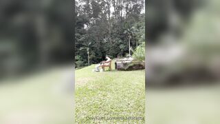 Mikaela Testa Outdoor Bj In rain ONLY FANS
