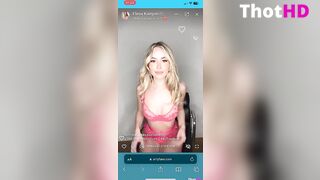 Elena Kamperi Leak of Live Stream Undies Try On