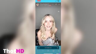 Elena Kamperi Leak of Live Stream Undies Try On
