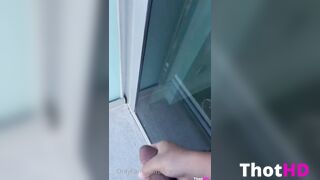 Scarlettkissesxo Balcony Masturbation & Neighbour Fuck ONLY FANS