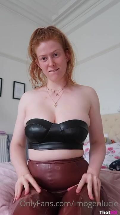 Imogen Lucie ONLY FANS Shiny Latex Strip