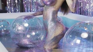 AsianBarbieDdoll - Big tits Melon of Glittery Fun (4K)