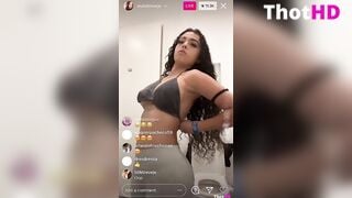 Malu Trevejo Live Instagram Stream Nipple Slip
