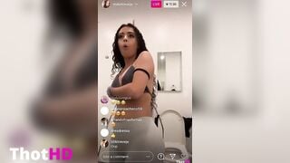 Malu Trevejo Live Instagram Stream Nipple Slip