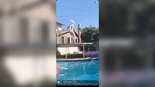 Kendra Sunderland Nude Backyard Trampoline ONLYFANS Video