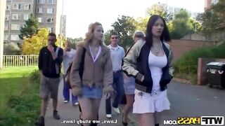 Sexy Group College Girls Fuck With Czech Teens