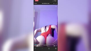 Husvjjal OF Leaked Red Lingerie Ass