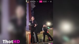 Ximena Saenz with jayymaariee Public Flashing Ass