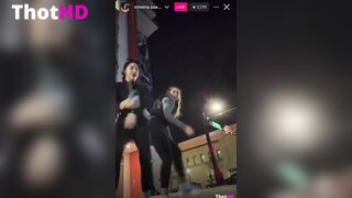 Ximena Saenz with jayymaariee Public Flashing Ass
