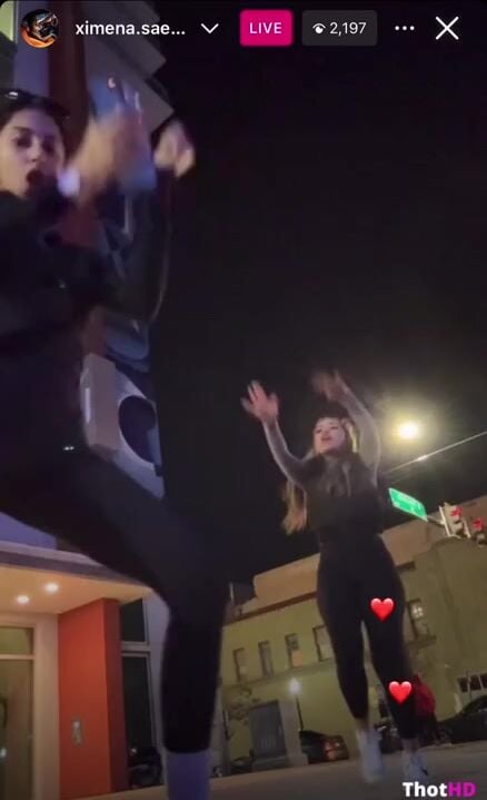 Ximena Saenz with jayymaariee Public Flashing Ass