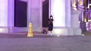 Nicole Niagara Whore in a See Through Dress