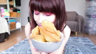 Mylene Dessert butthole stuffing with anal prolapse
