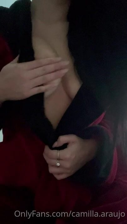 Camilla Araujo Teasing boobs