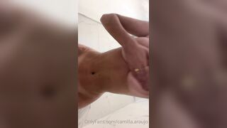 CamillaAraujo Naked Showering Video