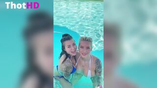 Viking Barbie 2 Bitches Blowing in Pool ONLY FANS